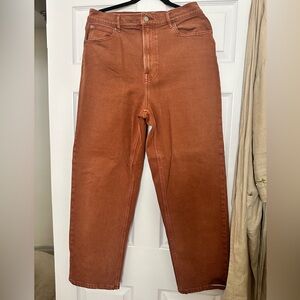 EVERLANE Way High Jean - orange, 32 tall